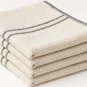 Heavy Duty Cotton Dish Rags Reinforced Stitched Edges Kitchen Scrubbing Cloths For Daily Household Cleaning Tasks